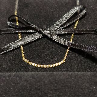 アーカー(AHKAH)のアーカー★ビリーブユー ネックレス★K18　0.1ct ネックレス★アガット(ネックレス)