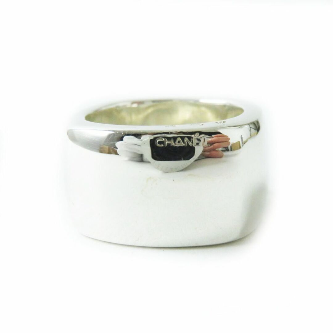 極美品△CHANEL シャネル レディース SV925 ロゴ刻印 リング/指輪
