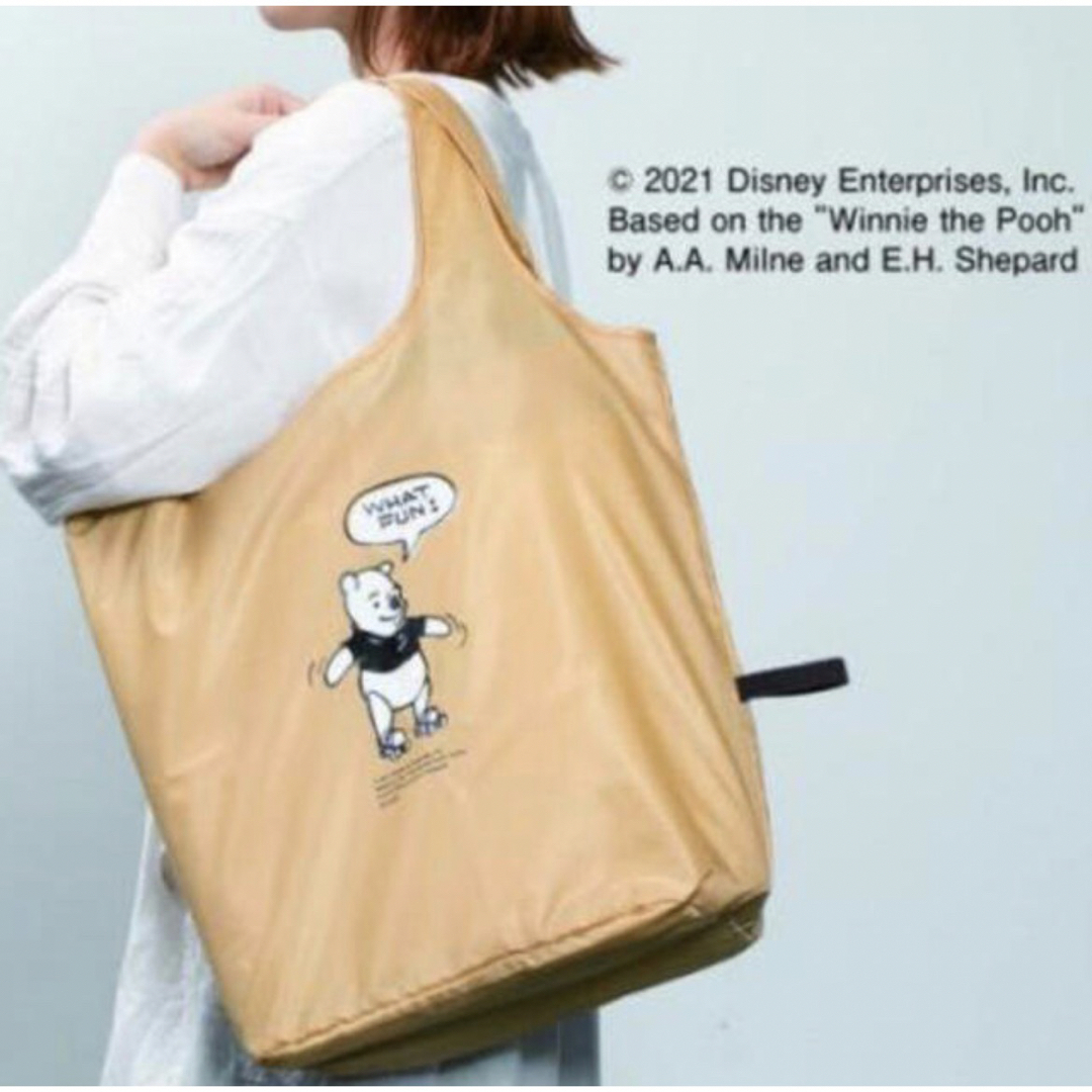 くまのプーさん(クマノプーサン)の東海ウォーカー 2021年 7月号付録 くまのプーさん オリジナルでかエコバッグ レディースのバッグ(エコバッグ)の商品写真