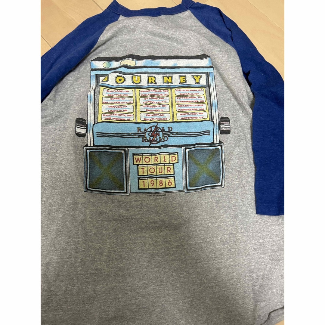 超レアXL!JOURNEY 1986年全米ツアーラグラン7部Tシャツの通販 超レアXL!JOURNEY 1986年全米ツアーラグラン7部Tシャツの通販