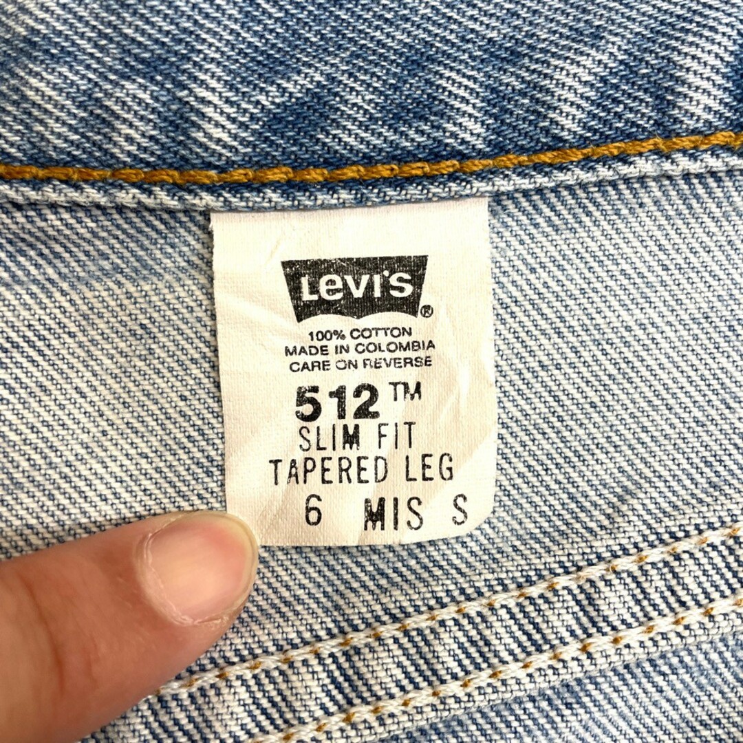 Levi's(リーバイス)の【中古】 リーバイス Levi's 512 デニム パンツ テーパード サイズ：W29 L29 インディゴ レディース Levis  SLIM FIT TAPERED LEG レディースのパンツ(その他)の商品写真