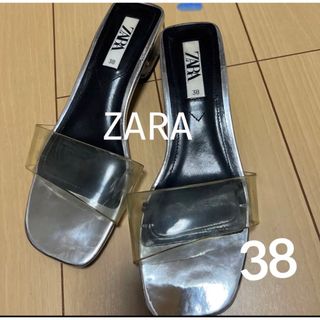 ザラ(ZARA)のZARA♡クリアサンダル♡38(サンダル)