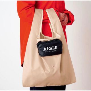 エーグル(AIGLE)のGLOW 2021年6月号付録 エーグル ポシェットとの2way変身エコバッグ (エコバッグ)