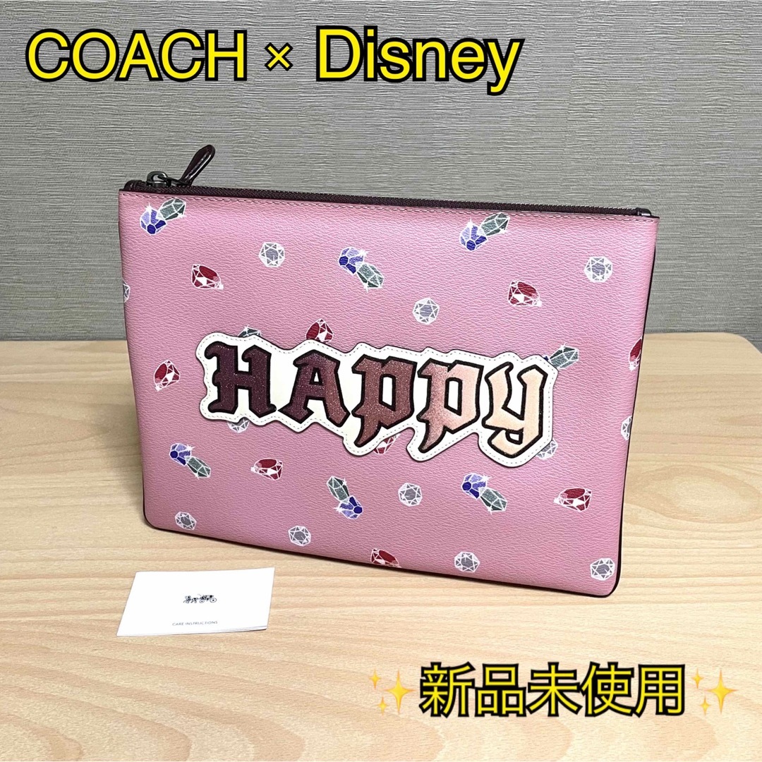 ✨新品未使用✨ COACH × Disney ハッピーデイズ クラッチバッグ