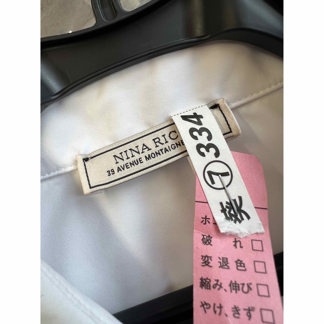 NINA RICCI(ニナリッチ)のNINA RICCI ニナリッチ ロゴ シャツ レディースのトップス(シャツ/ブラウス(長袖/七分))の商品写真