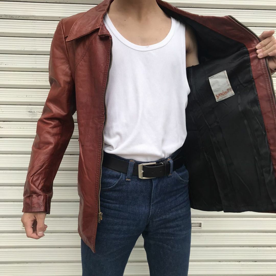BELSTAFF - USA 70s gandalf ガンダルフ レザー スポーツジャケット の