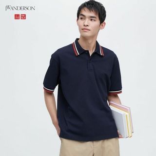 ユニクロ(UNIQLO)のUNIQLO JW Anderson ドライ機能 ドライカノコポロシャツ　L(ポロシャツ)