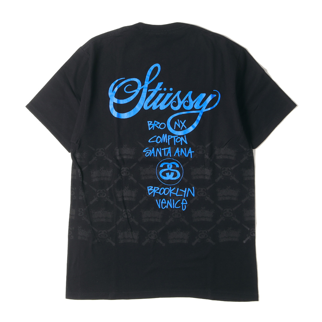 日本未発売 ステューシー ニット セーター Stussy 黒 クラウン M