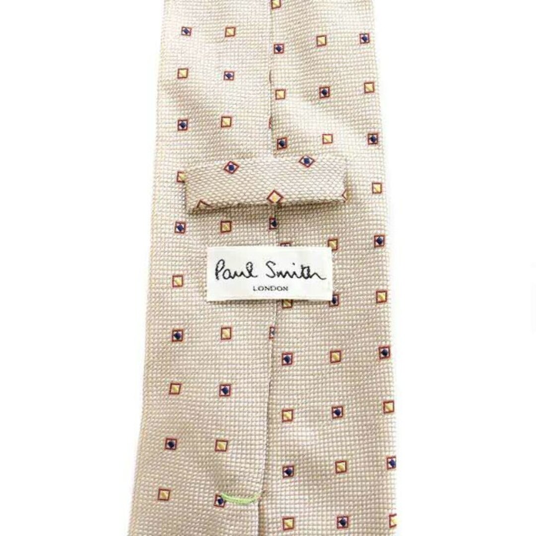 Paul Smith(ポールスミス)のPAUL SMITH ネクタイ レギュラータイ 総柄 絹 シルク ベージュ メンズのファッション小物(ネクタイ)の商品写真