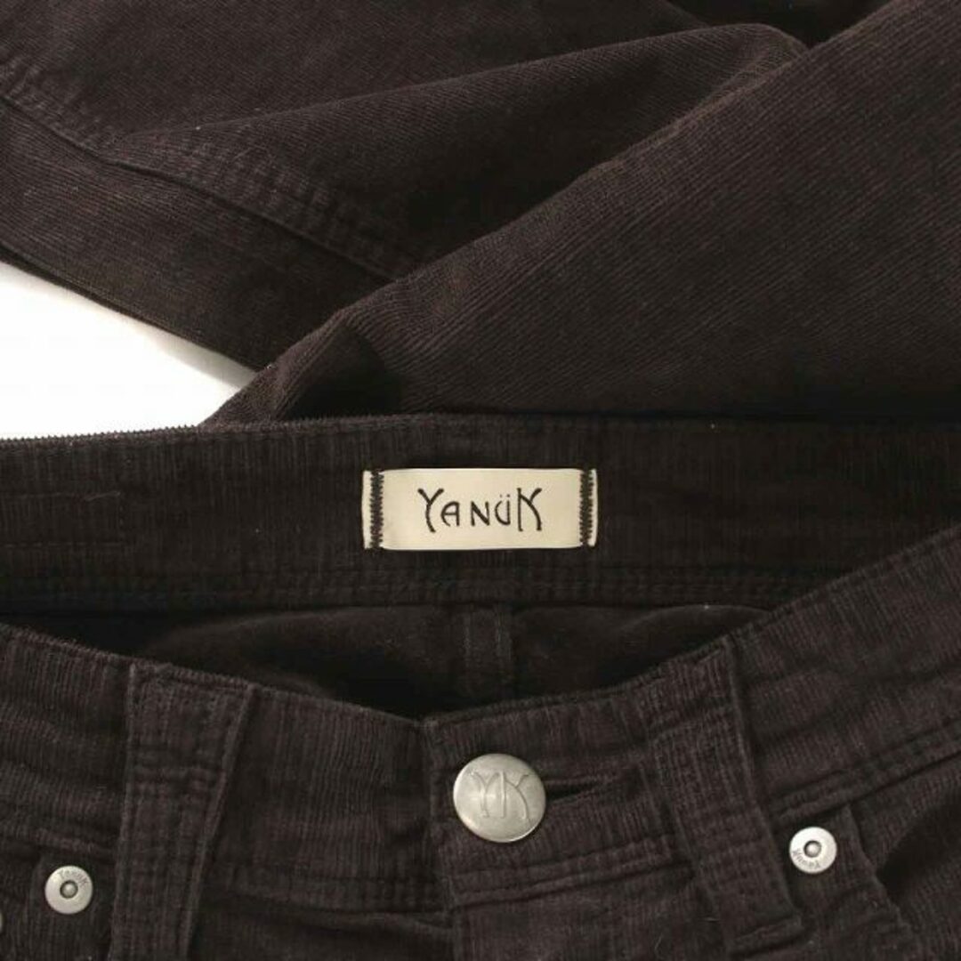 YANUK(ヤヌーク)のヤヌーク ストレートカラーコーデュロイパンツ ストレッチ 22 XXS 茶 レディースのパンツ(その他)の商品写真