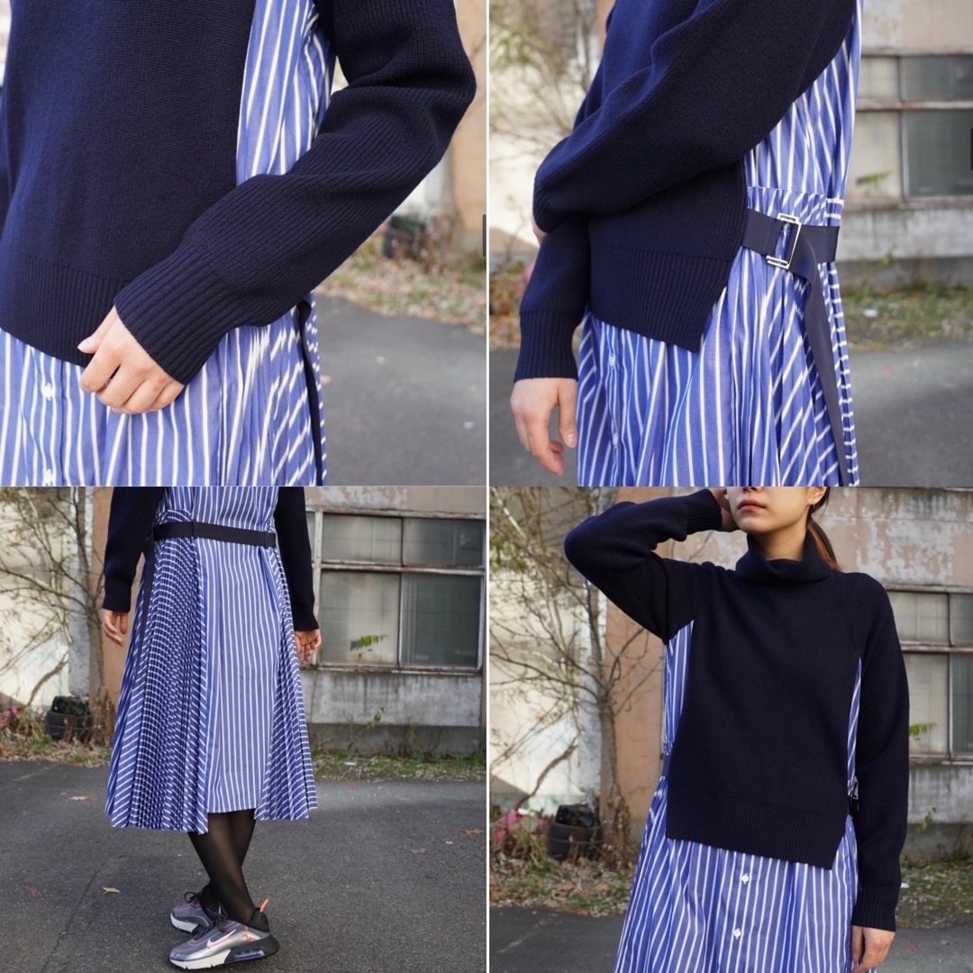 Sacai(サカイ) Wool Knit Dress レディース ワンピース