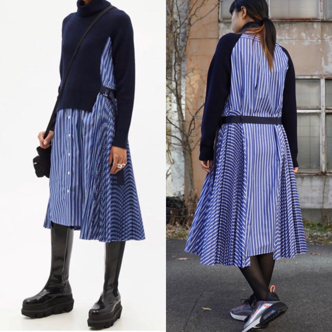 Sacai(サカイ) Wool Knit Dress レディース ワンピース