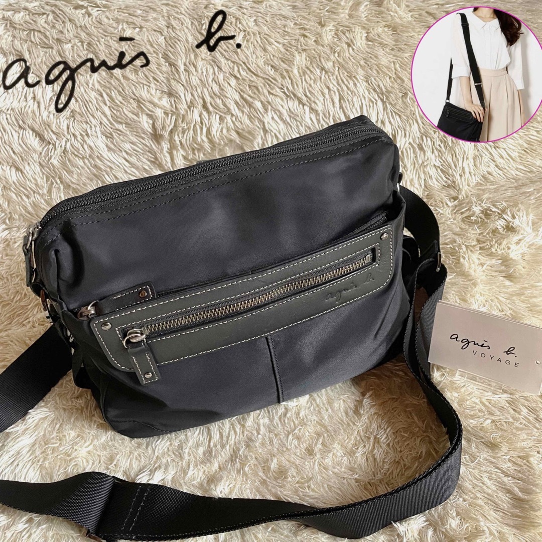 agnes b. - 美品 アニエスベー ボヤージュ ショルダーバッグ ナイロン