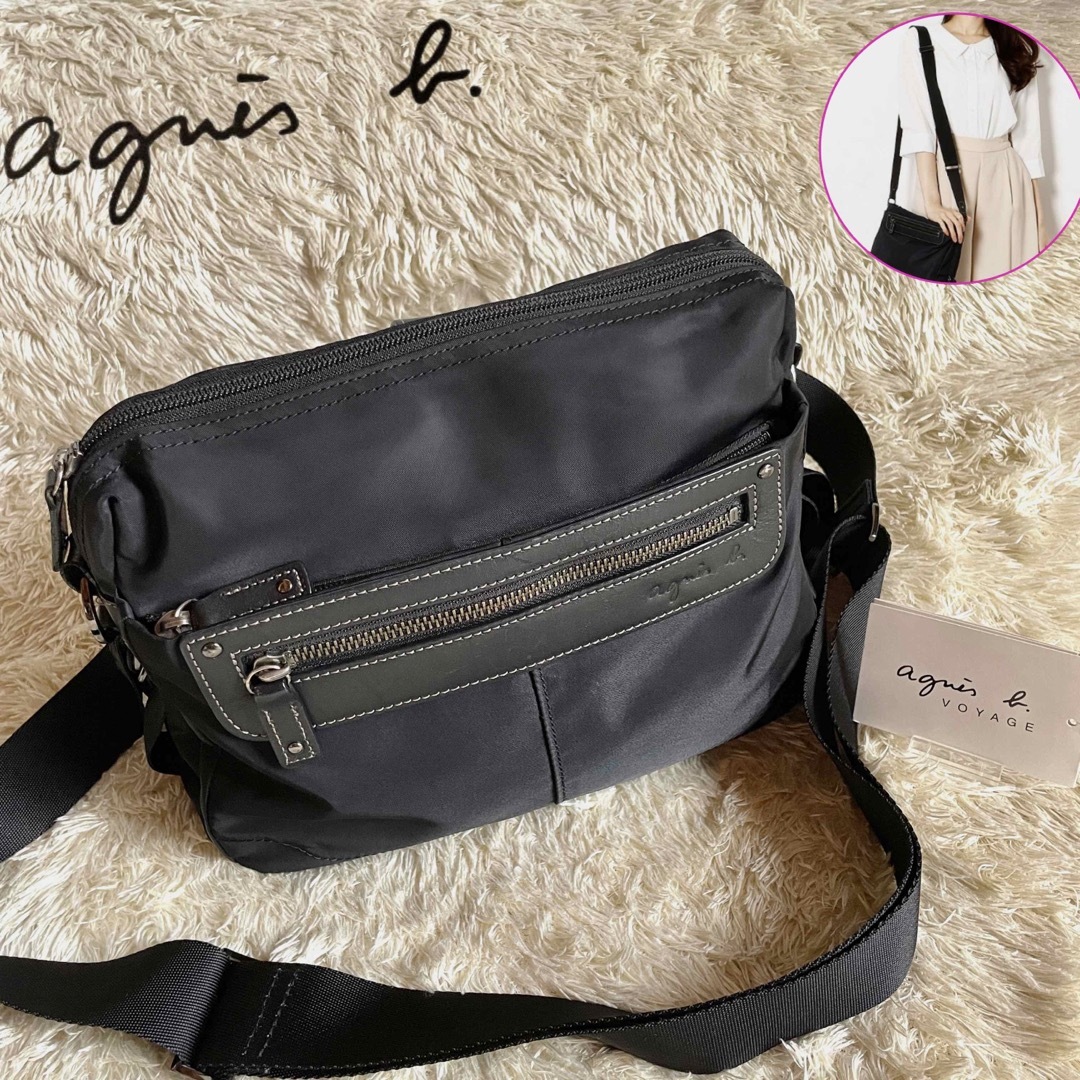 ✨美品✨agnes b. VOYAGE ショルダーバッグ レザー-