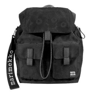 マリメッコ(marimekko)の新品 マリメッコ Marimekko リュックサック ウニッコ EVERYTHING BACKPACK L  ブラック(リュック/バックパック)