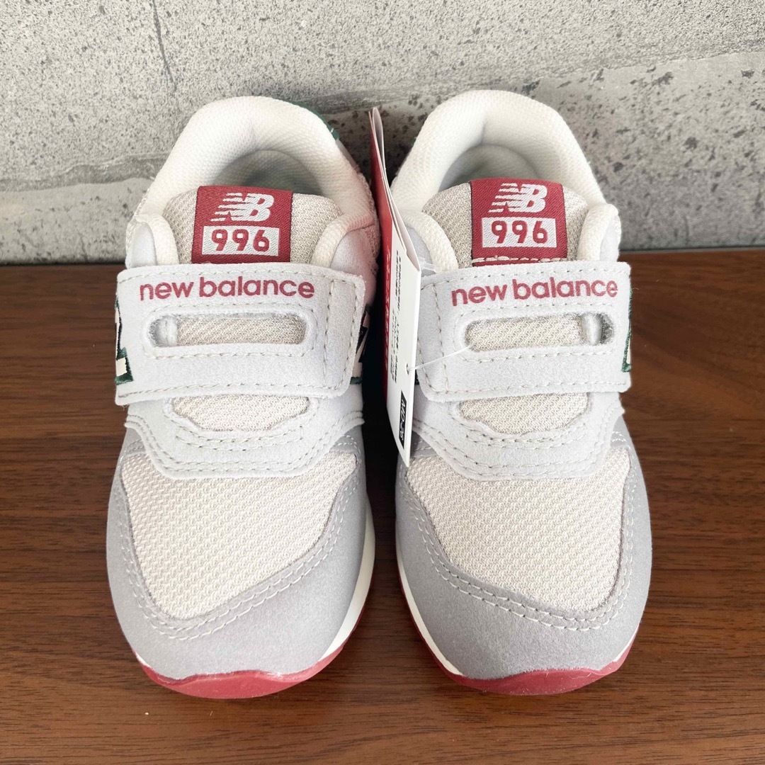 New Balance - 【新品】15.5センチ グレー×レッド New Balance - 【新品】15.5センチ グレー×レッド