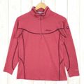 WOMENs L  マーモット クライムウール ミッドウェイト ロングスリーブ ジップネック シャツ Climb Wool MW Long Sleeve ZipNeck Shirts MARMOT MJK-F3558W レッド系