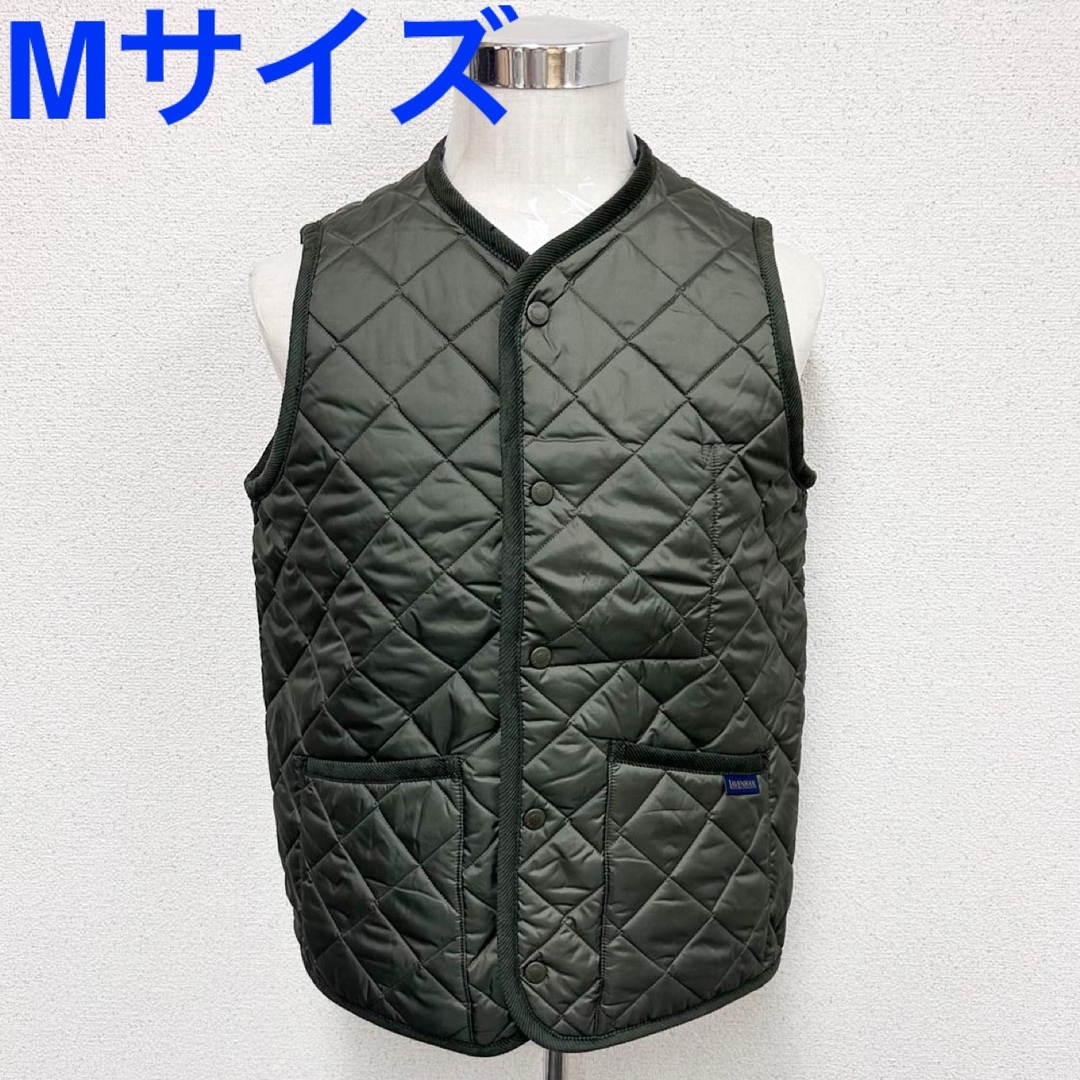 新品 ラベンハム メンズ ベスト THORNHAM MENS カーキ Mサイズ