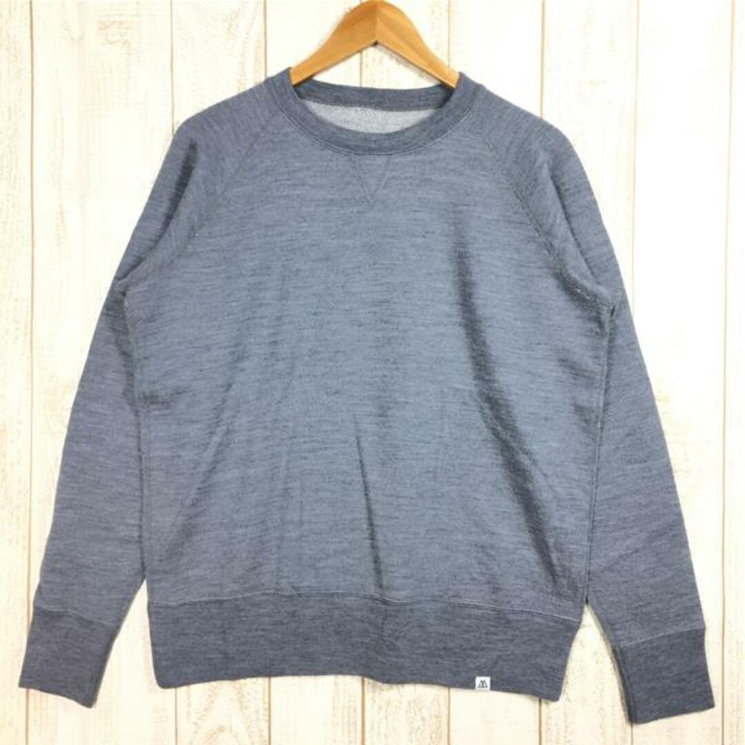 MENs M  リッジマウンテンギア メリノ スウェット シャツ Merino Sweat Shirt メリノウール クルーネック セーター RIDGE MOUNTAIN GEAR Heather Grey グレー系