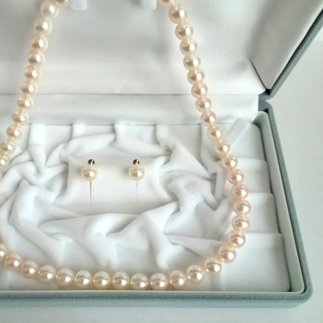 11/19まで値下げ！《新品・桐箱付》花珠真珠 ネックレスとイヤリングセット | フリマアプリ ラクマ