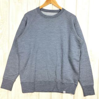 MENs L  リッジマウンテンギア メリノ スウェット シャツ Merino Sweat Shirt メリノウール クルーネック セーター RIDGE MOUNTAIN GEAR Heather Grey グレー系(その他)