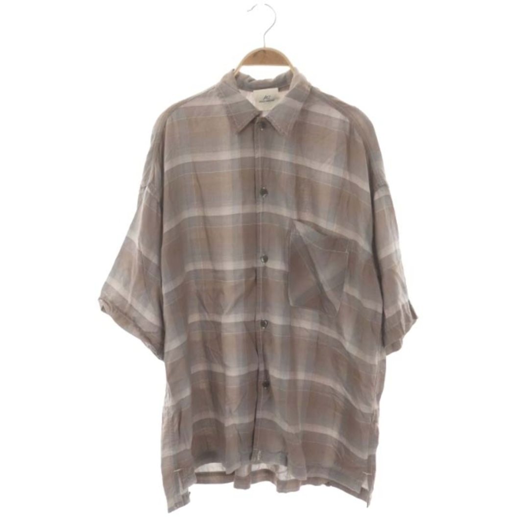 63cm着丈レミレリーフ CHECK 2WAY SHIRT シャツ ブラウス 2WAY