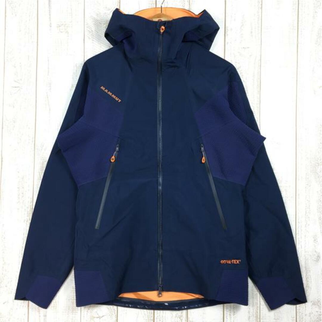 MENs M  マムート ノードヴァンド ハードシェル フレックス フーデッド ジャケット Nordwand HS Flex Hooded Jacket アイガーエクストリーム シリーズ ゴアテックス フーディ ストレッチ MAMMUT 1010-26500 ネイビー系