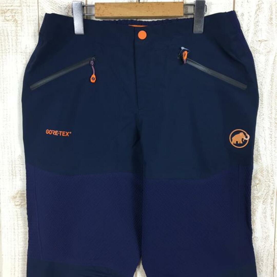 MENs 50  マムート ノードヴァンド ハードシェル フレックス パンツ Nordwand HS Flex Pants アイガーエクストリーム シリーズ ゴアテックス ストレッチ MAMMUT 1020-12350 ネイビー系