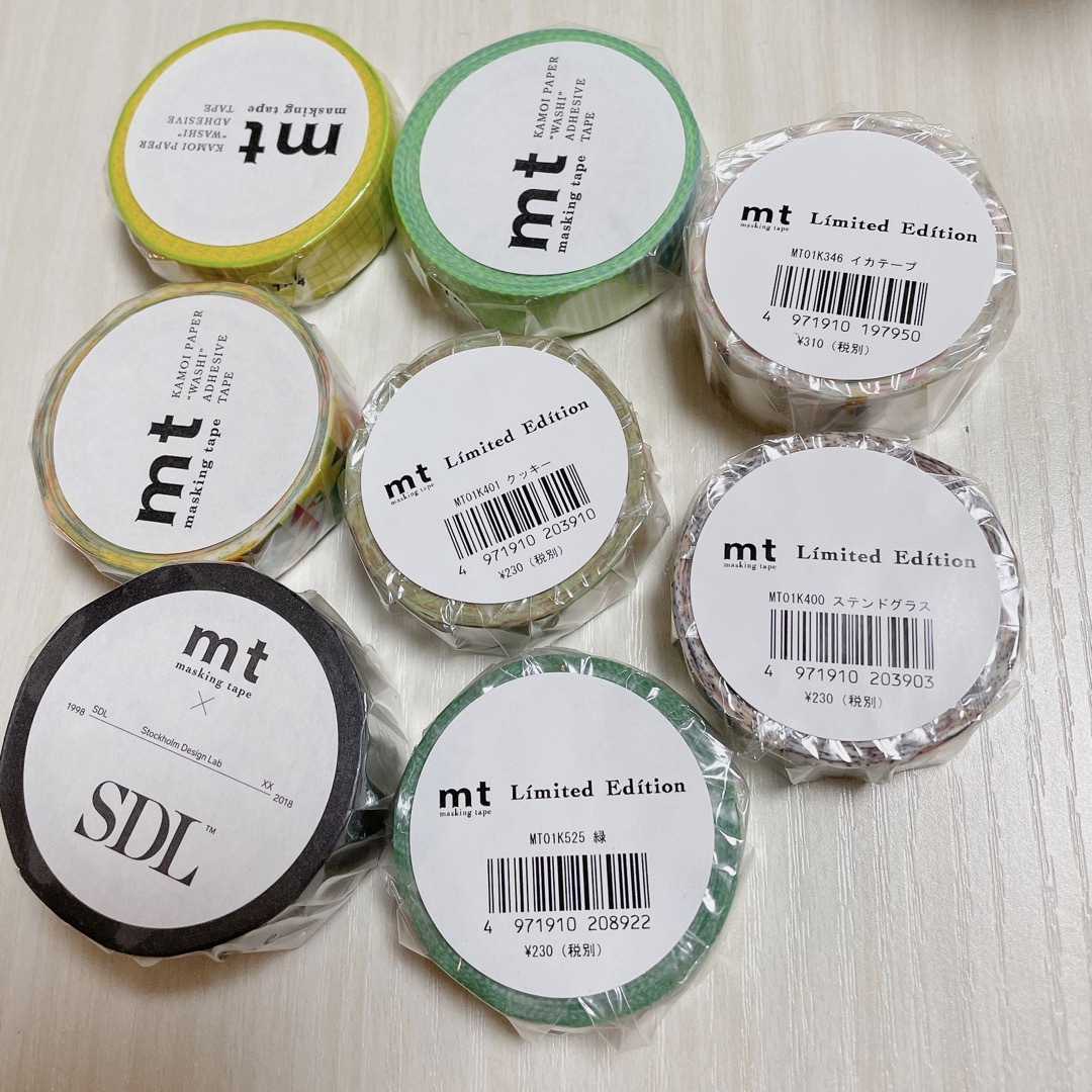 mt(エムティー)のmtマスキングテープ　過去限定込み8本セット1 インテリア/住まい/日用品の文房具(テープ/マスキングテープ)の商品写真
