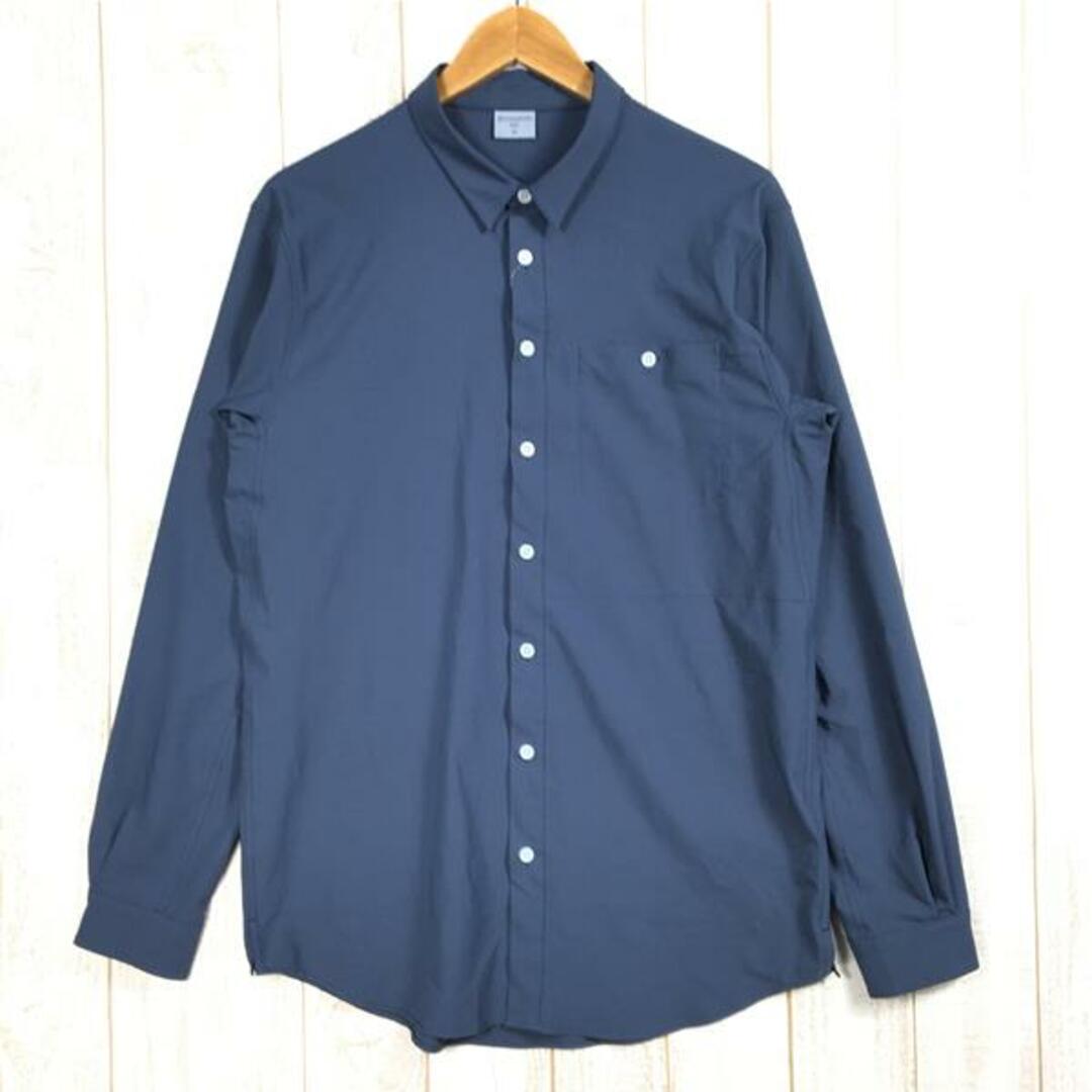 MENs M  フーディニ ロングスリーブ シャツ Longsleve Shirt HOUDINI 267624 ネイビー系