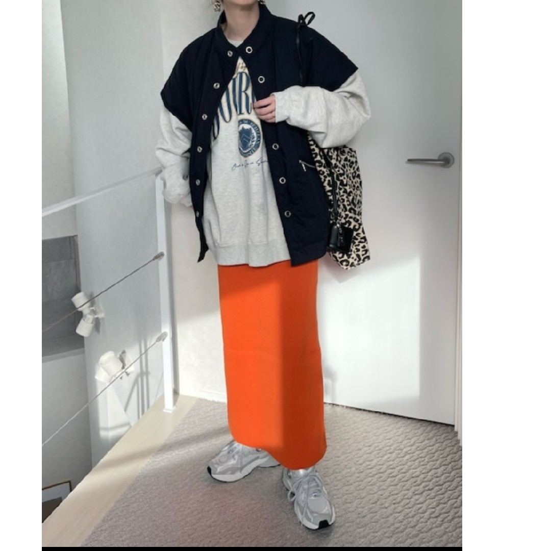 Lian(リアン)のスカート カラーニットタイトスカート レディースのスカート(ロングスカート)の商品写真