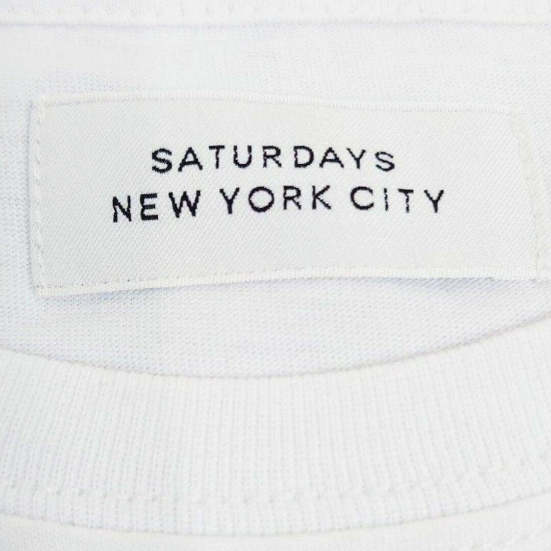 Saturdays NYC(サタデーズニューヨークシティ)の【XS】サタデーズニューヨークシティ 半袖Tシャツ Chest 白 メンズのトップス(Tシャツ/カットソー(半袖/袖なし))の商品写真
