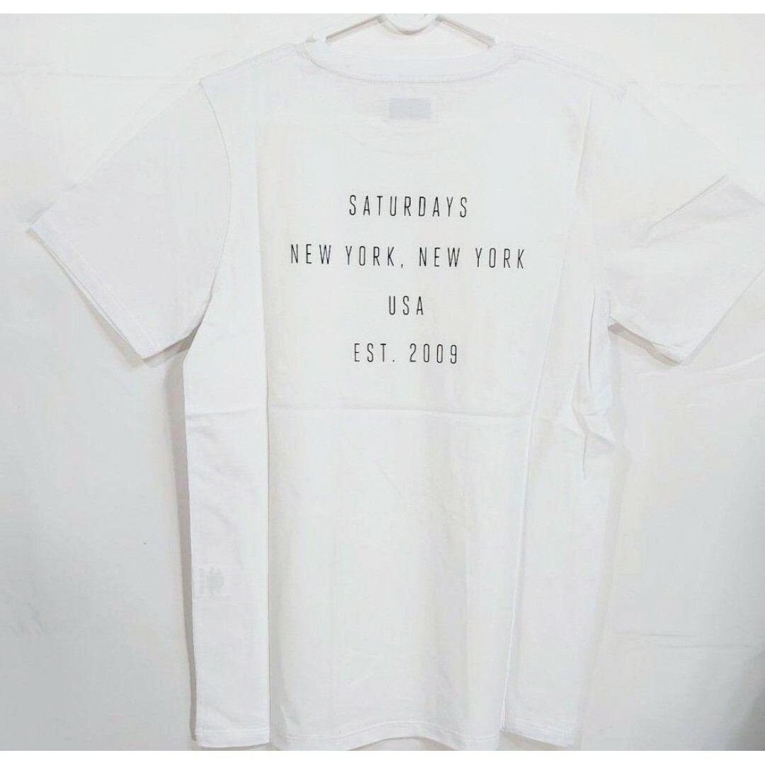 Saturdays NYC(サタデーズニューヨークシティ)の【XS】サタデーズニューヨークシティ 半袖Tシャツ Chest 白 メンズのトップス(Tシャツ/カットソー(半袖/袖なし))の商品写真