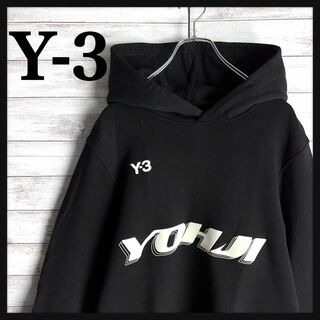 【希少XLサイズ】Y-3 ワイスリー センターロゴ 超絶人気デザイン パーカー