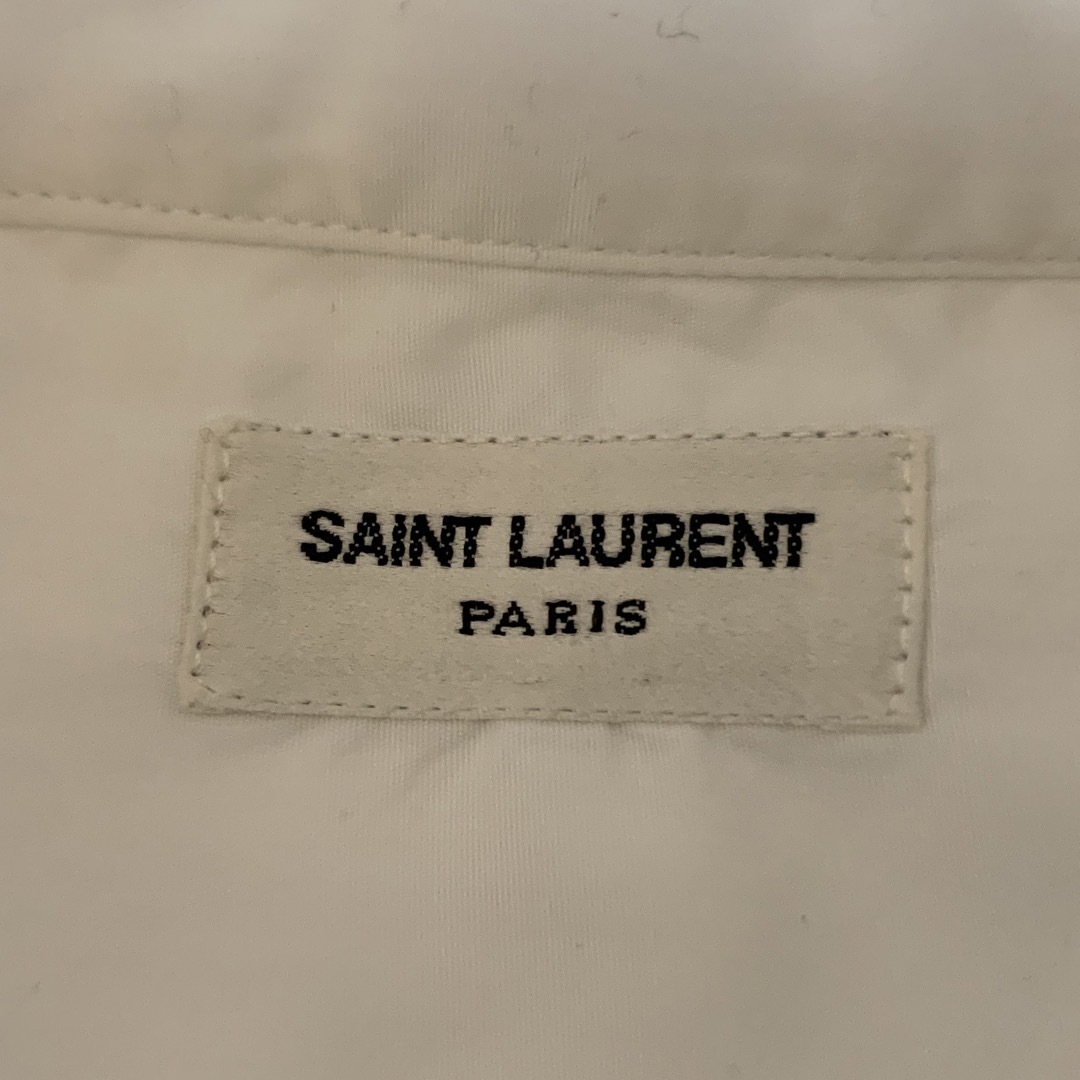 SAINT LAURENT PARIS エディ期 ITALY製 切替ドレスシャツ