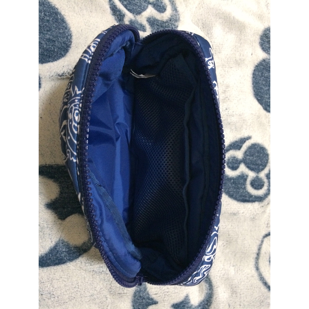 Supreme Puffer Pouch blue paisley ポーチ