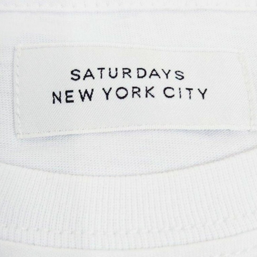 Saturdays NYC(サタデーズニューヨークシティ)の【S】サタデーズニューヨークシティ 半袖Tシャツ Chest 白 メンズのトップス(Tシャツ/カットソー(半袖/袖なし))の商品写真