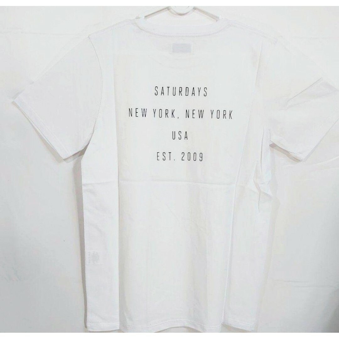 Saturdays NYC(サタデーズニューヨークシティ)の【S】サタデーズニューヨークシティ 半袖Tシャツ Chest 白 メンズのトップス(Tシャツ/カットソー(半袖/袖なし))の商品写真