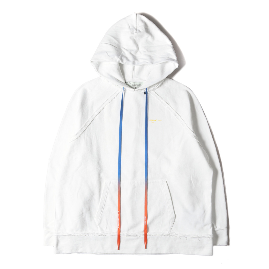 OFF-WHITE オフホワイト パーカー サイズ:L ペンキ アロー オーバー