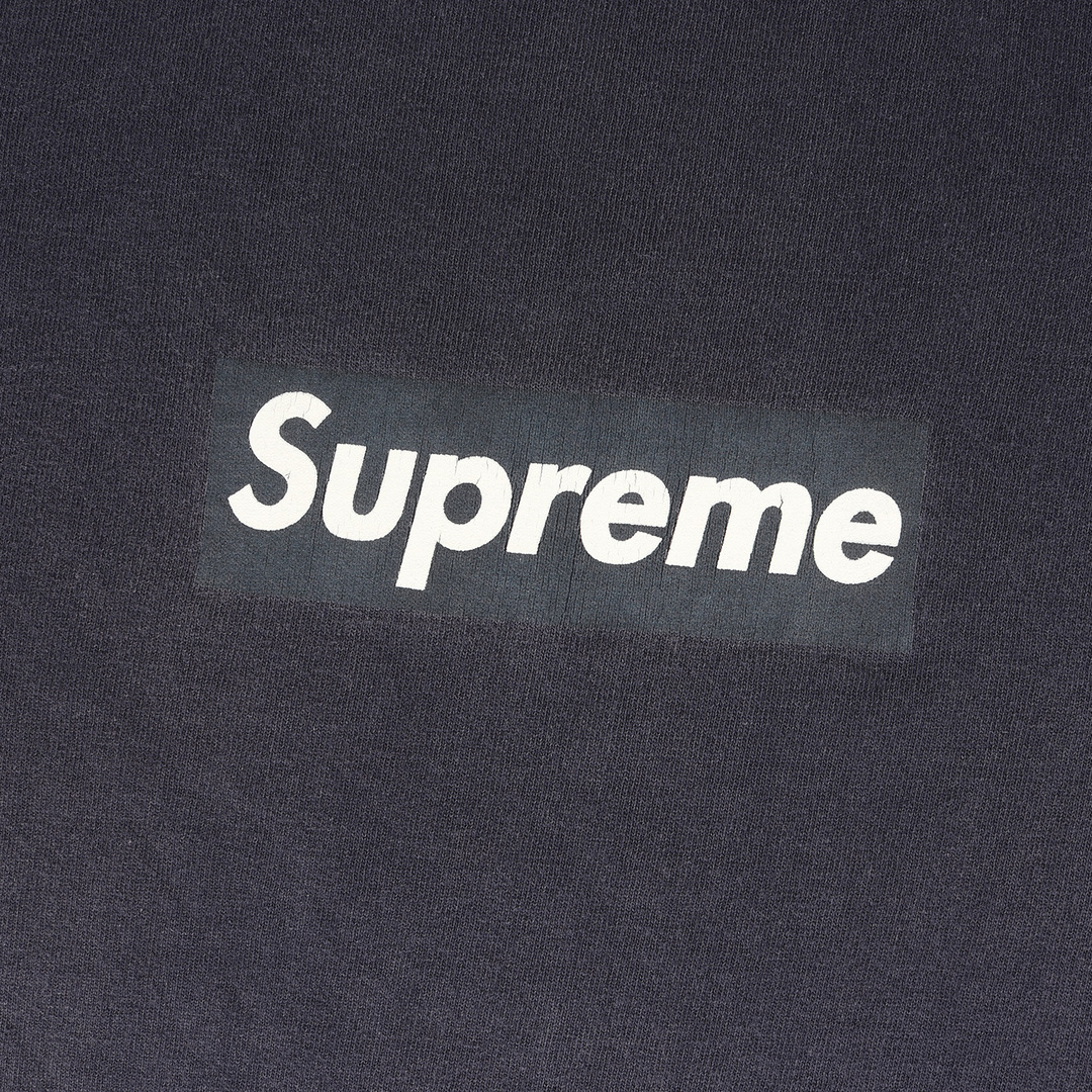 Supreme シュプリーム Tシャツ サイズ:M 初期モデル ボックスロゴ クルーネック 半袖 Tシャツ Box Logo Tee 00s ネイビー 紺 トップス カットソー 【メンズ】