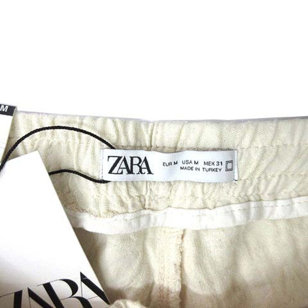 ZARA(ザラ)のザラ ZARA ボタニカル ジャガード ショートパンツ コットン エクリュ M レディースのパンツ(ショートパンツ)の商品写真