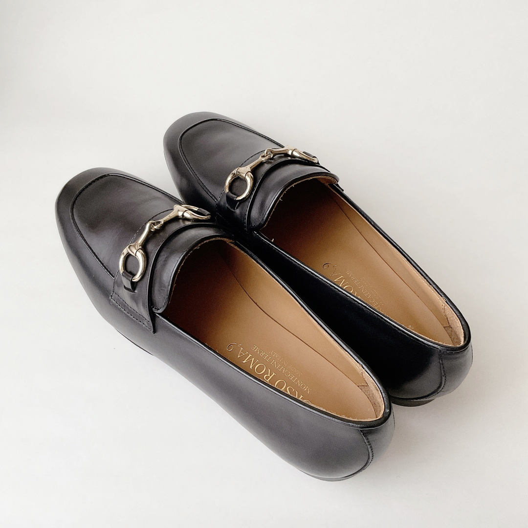 未使用◇CORSO ROMA 9ビットローファー37 24cmコルソローマ