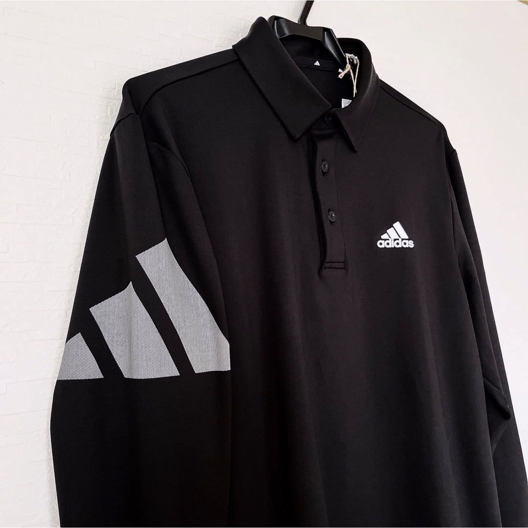 adidas(アディダス)の2022秋冬 adidas golf ビッグロゴ ポロシャツ アディダス ゴルフ スポーツ/アウトドアのゴルフ(ウエア)の商品写真