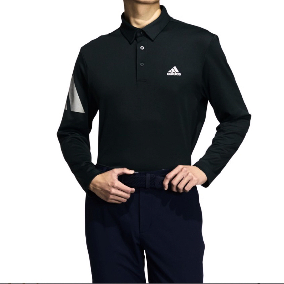 adidas(アディダス)の2022秋冬 adidas golf ビッグロゴ ポロシャツ アディダス ゴルフ スポーツ/アウトドアのゴルフ(ウエア)の商品写真