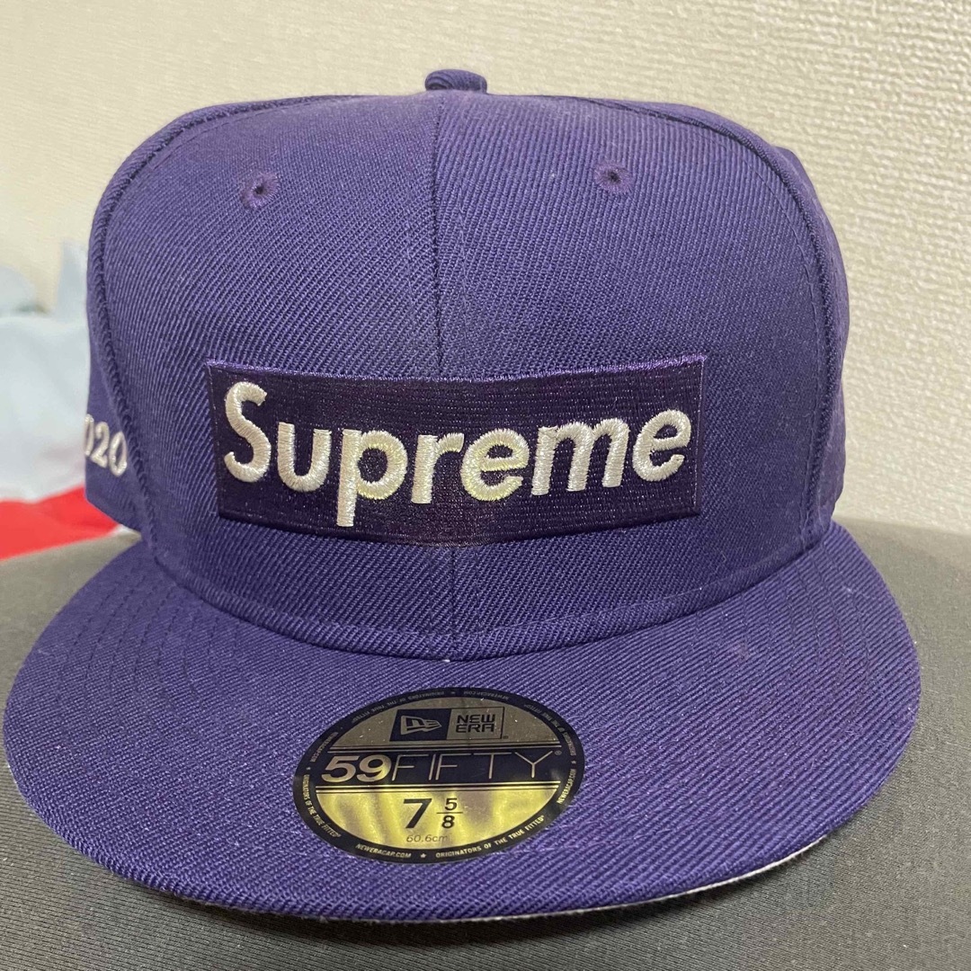 supreme  newera  ニューエラ 水色 7 5/8