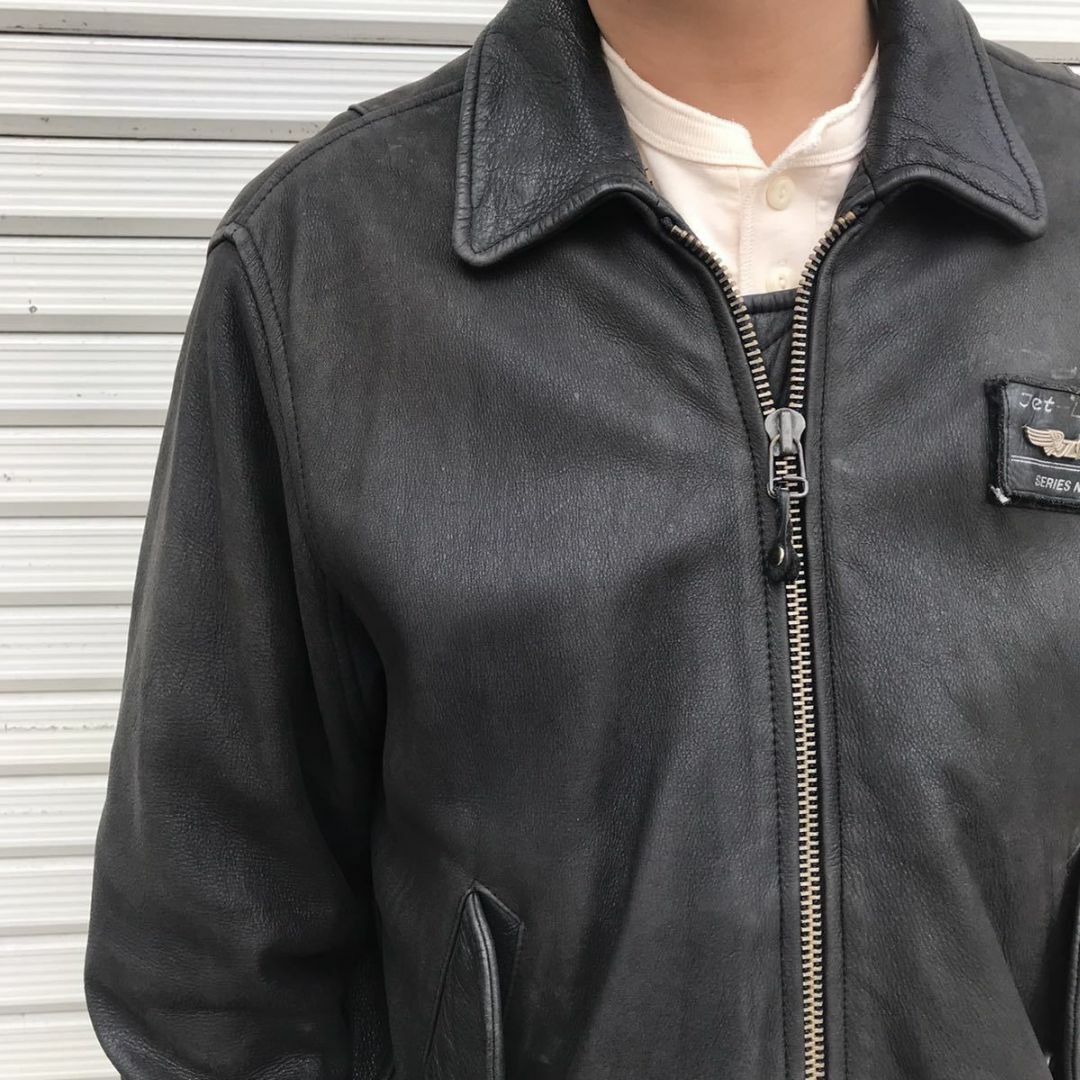 MILITARY   s ECHTES LEDER ユーロ ヴィンテージ MA レザー の通販