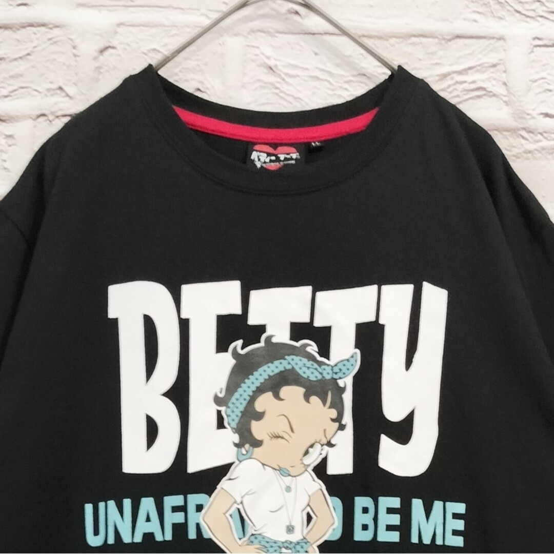 Betty Boop(ベティブープ)の【ボックスシルエット】ベティブープ ビッグプリント Tシャツ カットソー メンズのトップス(Tシャツ/カットソー(半袖/袖なし))の商品写真