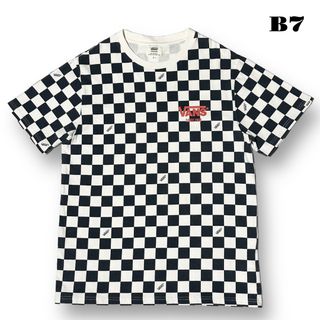 テンダーロイン(TENDERLOIN)の人気品！ VANS バンズ 半袖Tシャツ チェッカー ホワイトネイビー 白紺 L(Tシャツ/カットソー(半袖/袖なし))