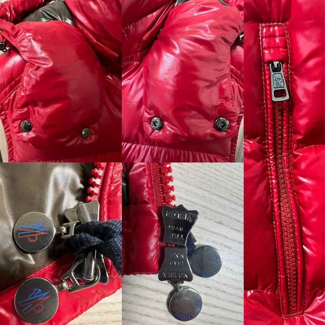 MONCLER - ☆未使用・本物保証☆MONCLER BORMES ダウンベスト TG2 赤色