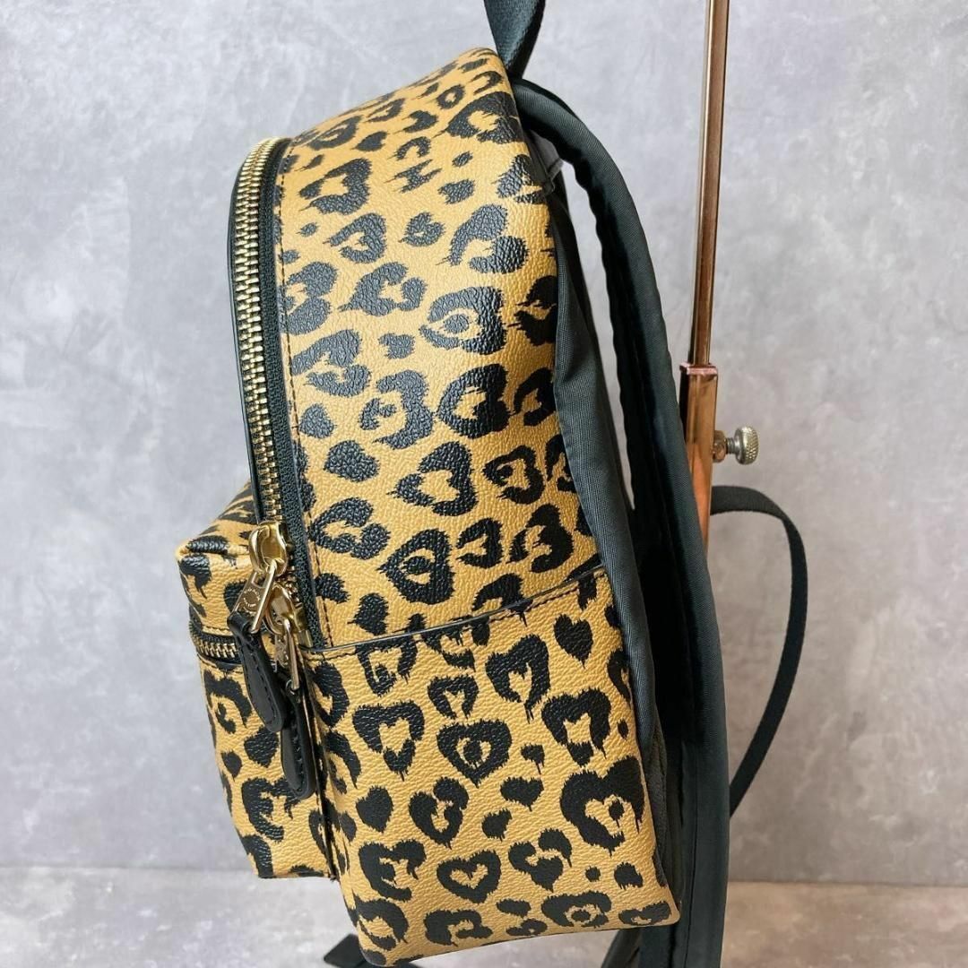 【新品】COACH コーチ ミニ リュック バックパック レオパード